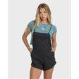 Billabong Billabong Women's Wild Pursuit Yarn-Dyed Overalls - Off Black Off Black XS Womens Rompers