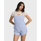 Billabong Billabong Women's Wild Pursuit Yarn-Dyed Overalls - Twilight Blue Twilight Blue XS Womens Rompers