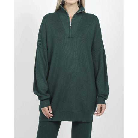 Brunette Brunette NYBF Crew 1/2 Zip Almond Milk S/M Womens Pull Over Hoodies