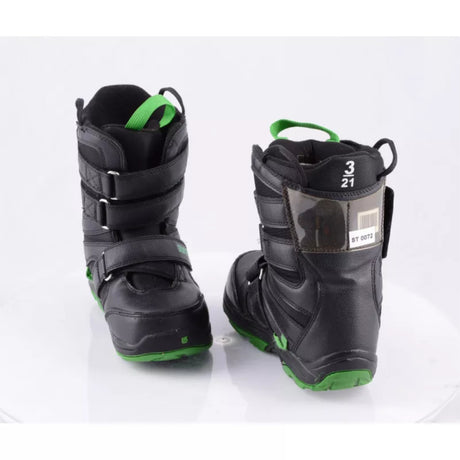 Burton Burton - Kids' Progression XS Snowboard Boots - Black/Green Black/Green 12C Youth Boys Snowboard Boots 7T to 13T and 1 to 6 US size