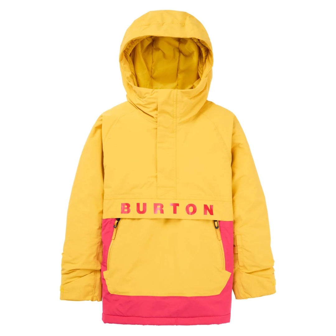 Burton Kids' Frostner 2L Anorak Jacket - Goldenrod/Azalea Pink