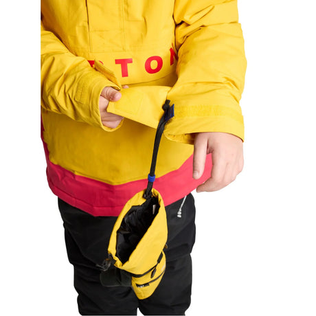 Burton Burton Kids' Frostner 2L Anorak Jacket - Goldenrod/Azalea Pink Goldenrod/Azalea Pink M Youth Girls Snowboard Jacket