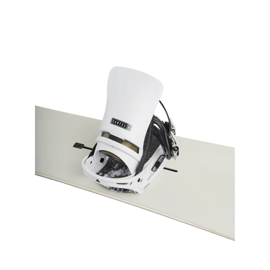 Burton Burton Men's Cartel X EST® Snowboard Bindings - White White M Mens Snowboard Bindings