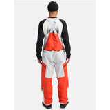 Burton Men's Reserve Gore Tex 2L Bib Snowpants-Fiesta Red/Gray Cloud