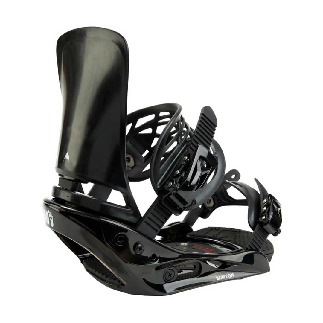 Burton Burton Men's Strap Experience Snowboard Bindings Black M Mens Snowboard Bindings
