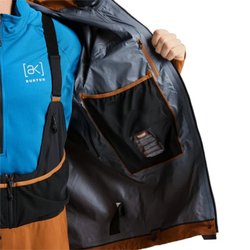 Burton Burton Men's [ak] Acamar GORE-TEX® PRO 3L Jacket - Chestnut Brown Chestnut Brown S Mens Gore-Tex Jackets