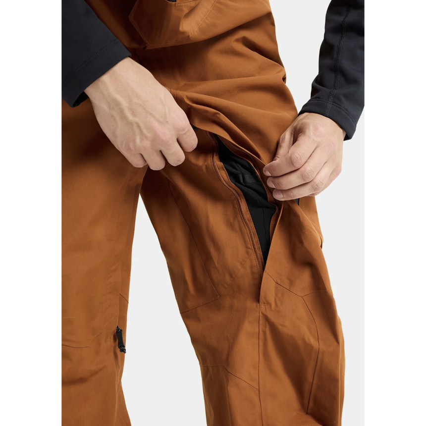 Burton Burton Men's [ak] Cyclic GORE-TEX 2L Bib Pants - Chestnut Brown Chestnut Brown XL Mens Gore-Tex Snowboard Pants