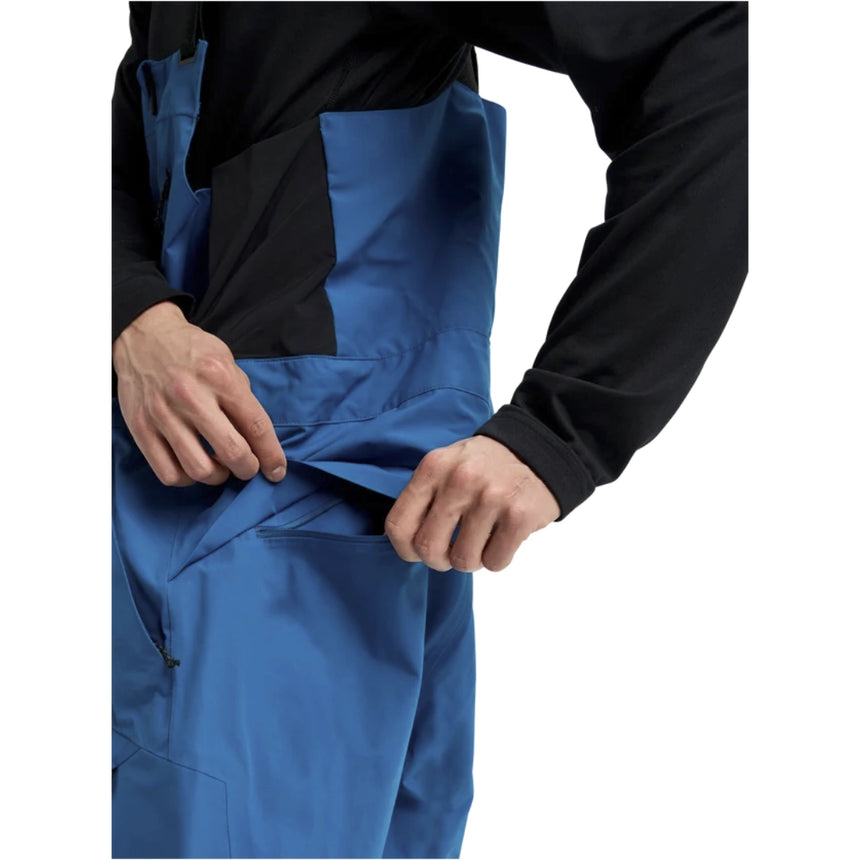 Burton Burton Men's [ak] Cyclic GORE-TEX 2L Bib Pants - Blue Teal Blue Teal L Mens Gore-Tex Snowboard Pants