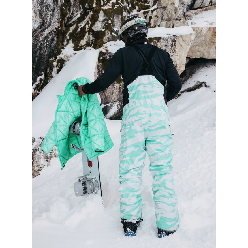 Burton Men's [ak] Cyclic GORE-TEX 2L Bib Pants - Oversized Zebra