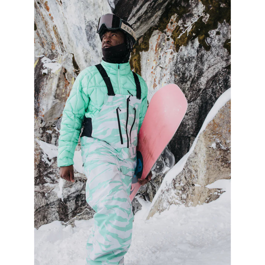 Burton Men's [ak] Cyclic GORE-TEX 2L Bib Pants - Oversized Zebra
