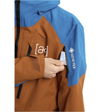 Burton Burton Men's [ak] Cyclic GORE-TEX 2L Jacket - Chestnut Brown / Blue Teal Chestnut Brown / Blue Teal L Mens Gore-Tex Jackets
