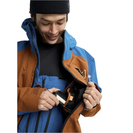 Burton Burton Men's [ak] Cyclic GORE-TEX 2L Jacket - Chestnut Brown / Blue Teal Chestnut Brown / Blue Teal L Mens Gore-Tex Jackets