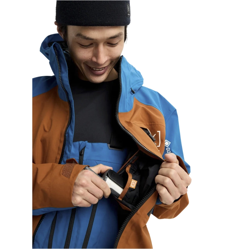 Burton Burton Men's [ak] Cyclic GORE-TEX 2L Jacket - Chestnut Brown / Blue Teal Chestnut Brown / Blue Teal L Mens Gore-Tex Jackets