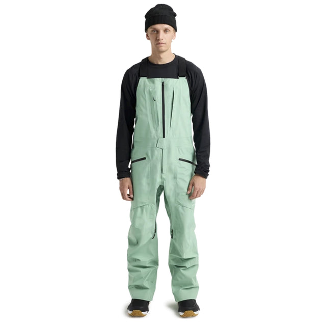 Burton Burton Men's [ak] Freebird GORE-TEX 3L Stretch Bib Pants - Soft Sage Soft Sage XL Mens Gore-Tex Snowboard Pants