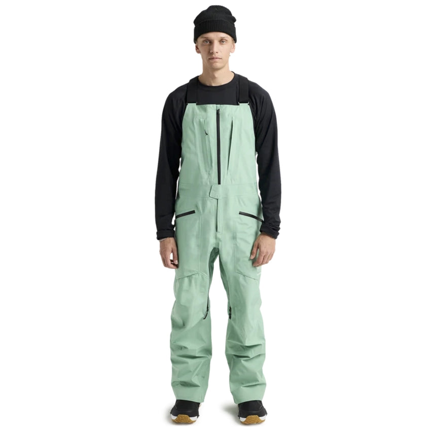 Burton Burton Men's [ak] Freebird GORE-TEX 3L Stretch Bib Pants - Soft Sage Soft Sage XL Mens Gore-Tex Snowboard Pants