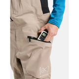 Burton Burton Men's [ak] Freebird GORE-TEX 3L Stretch Bib Pants - Summit Taupe Summit Taupe XS Mens Gore-Tex Snowboard Pants