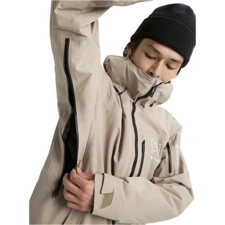 Burton Burton Men's [ak] Helitack GORE?TEX 2L Stretch Jacket - Summit Taupe Summit Taupe XS Mens Gore-Tex Jackets