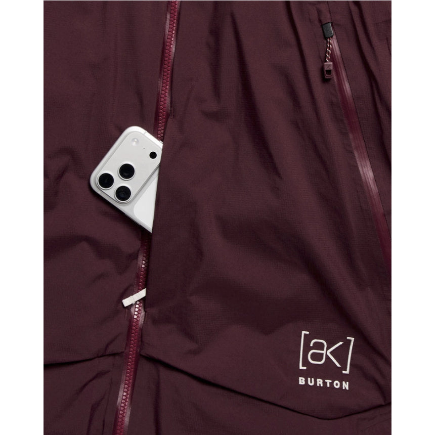 Burton Burton Men's [ak] Swash Down Insulated GORE-TEX® 2L Jacket - Rum Raisin Rum Raisin M Mens Gore-Tex Jackets