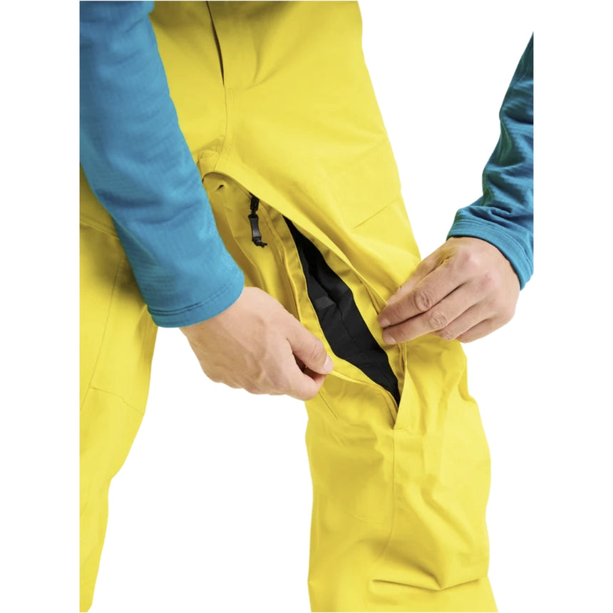 Burton Burton Men's [ak] Swash GORE-TEX 2L Pants - Atomic Yellow Atomic Yellow S Mens Gore-Tex Snowboard Pants