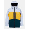 Burton Men's [ak] Swash GORE‑TEX 2L Jacket - Gray Cloud/Golden Rod/Deep Emerald