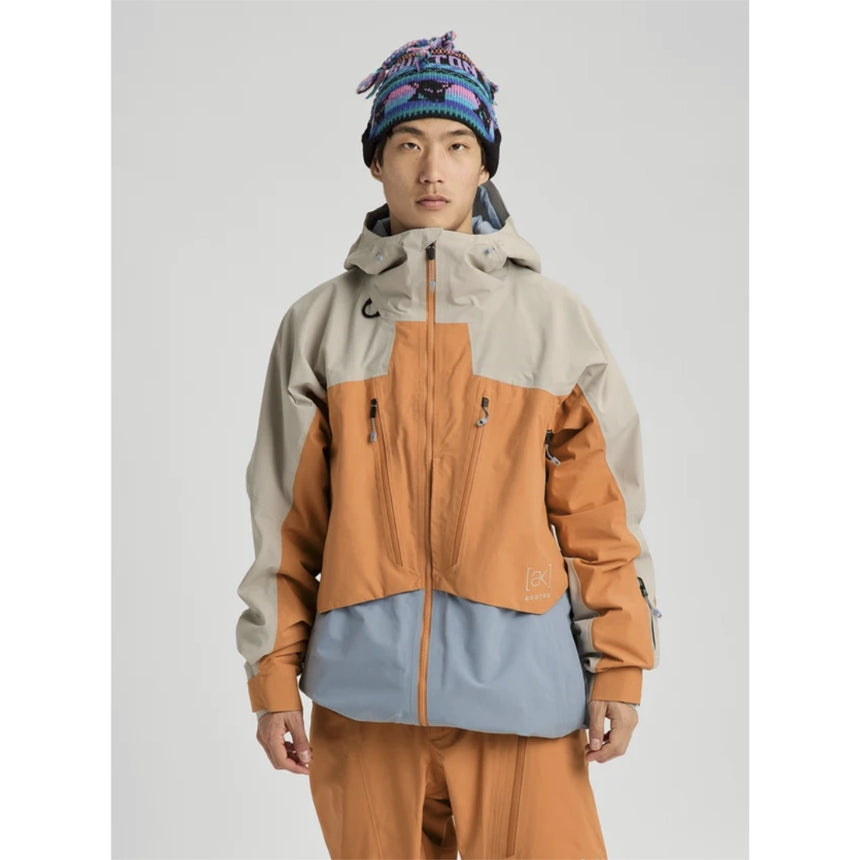 Burton Burton Men's [ak] Swash Synthetic Insulated GORE-TEX® 2L Jacket - Chinchilla Gray / Goldfish Orange / Airstream Blue Chinchilla Gray / Goldfish Orange / Airstream Blue S Mens Gore-Tex Jackets