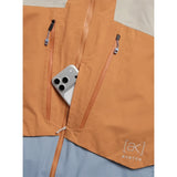 Burton Burton Men's [ak] Swash Synthetic Insulated GORE-TEX® 2L Jacket - Chinchilla Gray / Goldfish Orange / Airstream Blue Chinchilla Gray / Goldfish Orange / Airstream Blue S Mens Gore-Tex Jackets