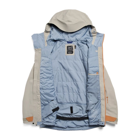 Burton Burton Men's [ak] Swash Synthetic Insulated GORE-TEX® 2L Jacket - Chinchilla Gray / Goldfish Orange / Airstream Blue Chinchilla Gray / Goldfish Orange / Airstream Blue S Mens Gore-Tex Jackets