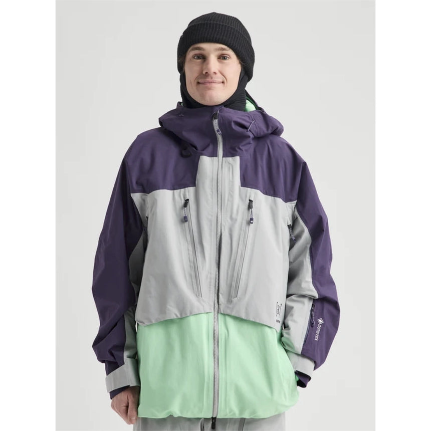 Burton Burton Men's [ak] Swash Synthetic Insulated GORE-TEX® 2L Jacket - Nightshade Purple / Apparition Gray / Green Voltage Nightshade Purple / Apparition Gray / Green Voltage XS Mens Gore-Tex Jackets