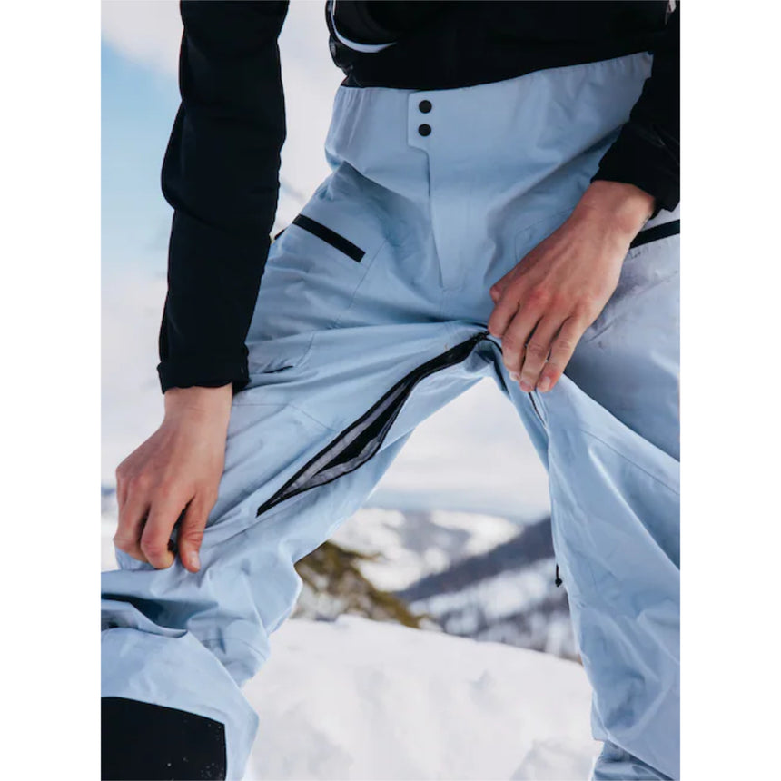 Burton Men's [ak] Tusk GORE-TEX 3L PRO Hi-Top Bib Pants - Dusty Blue