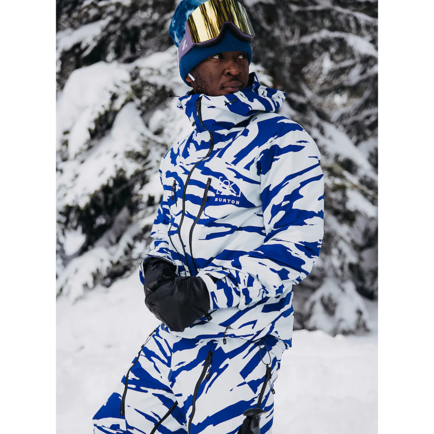 Burton Men's [ak] Tuvak GORE-TEX C-Knit 3L Jacket - Oversized Zebra Jake Blue