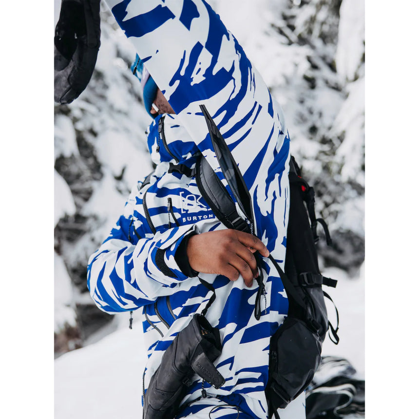 Burton Men's [ak] Tuvak GORE-TEX C-Knit 3L Jacket - Oversized Zebra Jake Blue