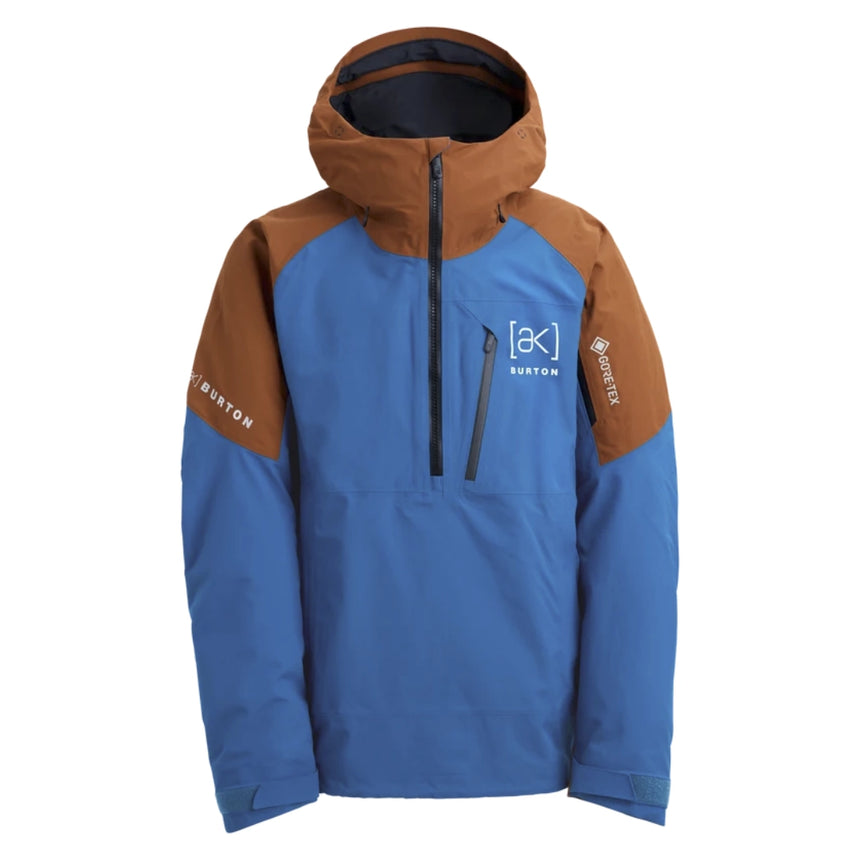 Burton Burton Men's [ak] Velocity GORE‑TEX 2L Anorak Jacket - Blue Teal/Chestnut Brown Blue Teal/Chestnut Brown S Mens Gore-Tex Jackets