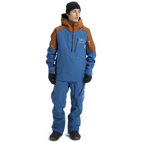 Burton Burton Men's [ak] Velocity GORE‑TEX 2L Anorak Jacket - Blue Teal/Chestnut Brown Blue Teal/Chestnut Brown S Mens Gore-Tex Jackets