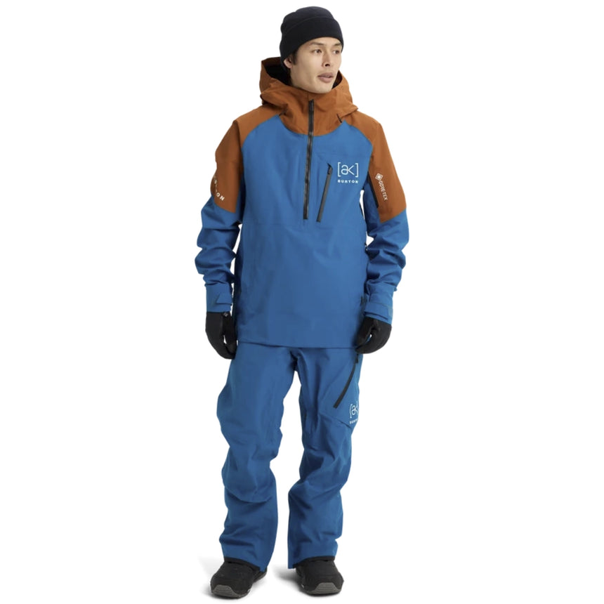 Burton Burton Men's [ak] Velocity GORE‑TEX 2L Anorak Jacket - Blue Teal/Chestnut Brown Blue Teal/Chestnut Brown S Mens Gore-Tex Jackets