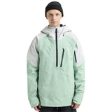 Burton Burton Men's [ak] Velocity GORE‑TEX 2L Anorak Jacket - Soft Sage/Gray Cloud Soft Sage/Gray Cloud S Mens Gore-Tex Jackets