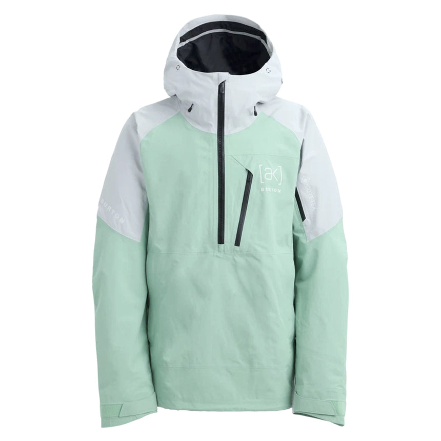 Burton Burton Men's [ak] Velocity GORE‑TEX 2L Anorak Jacket - Soft Sage/Gray Cloud Soft Sage/Gray Cloud S Mens Gore-Tex Jackets