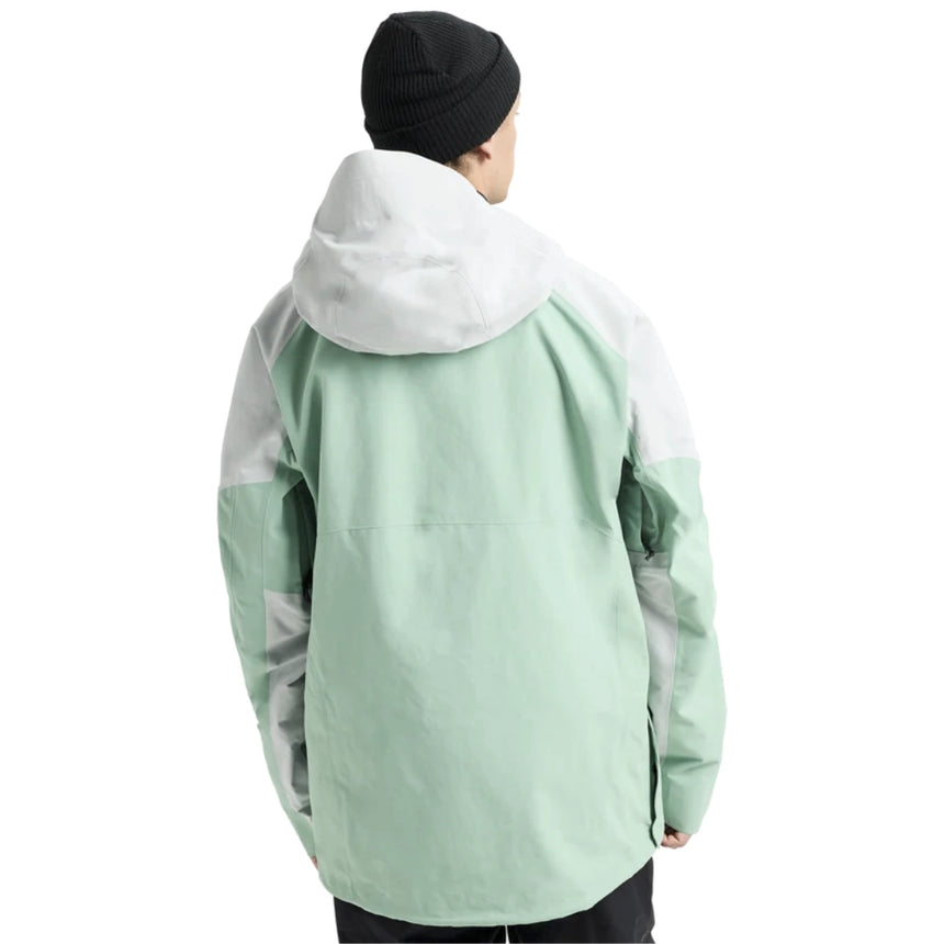 Burton Burton Men's [ak] Velocity GORE‑TEX 2L Anorak Jacket - Soft Sage/Gray Cloud Soft Sage/Gray Cloud S Mens Gore-Tex Jackets