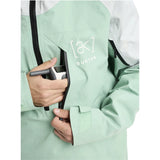 Burton Burton Men's [ak] Velocity GORE‑TEX 2L Anorak Jacket - Soft Sage/Gray Cloud Soft Sage/Gray Cloud S Mens Gore-Tex Jackets