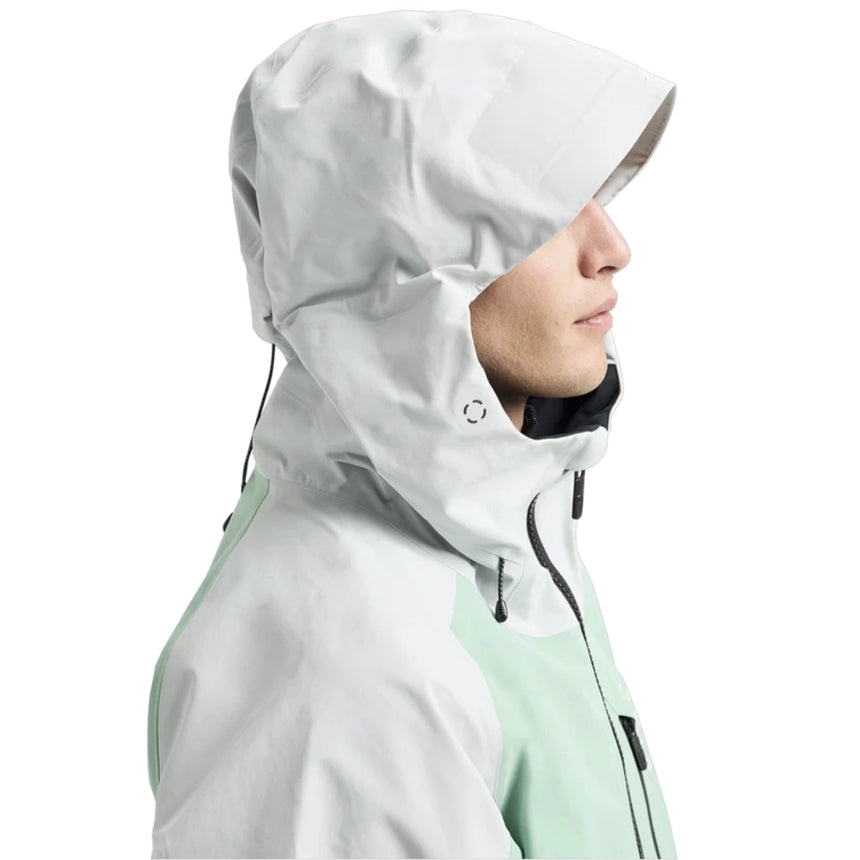Burton Burton Men's [ak] Velocity GORE‑TEX 2L Anorak Jacket - Soft Sage/Gray Cloud Soft Sage/Gray Cloud S Mens Gore-Tex Jackets