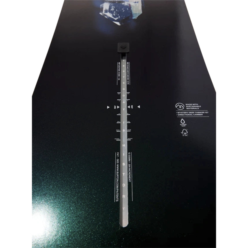 Burton Burton Mystery Deep Thinker Camber Snowboard Wide - Graphic Graphic 160W Mens Snowboards