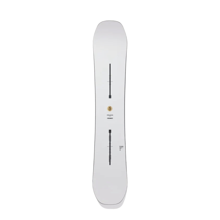 Burton Burton Women's FEELGOOD Camber Snowboard - White White 146 Womens Snowboards