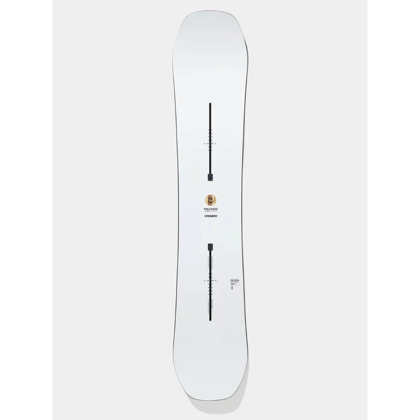 Burton Burton Women's Feelgood Flying V Snowboard - White White 142 Womens Snowboards