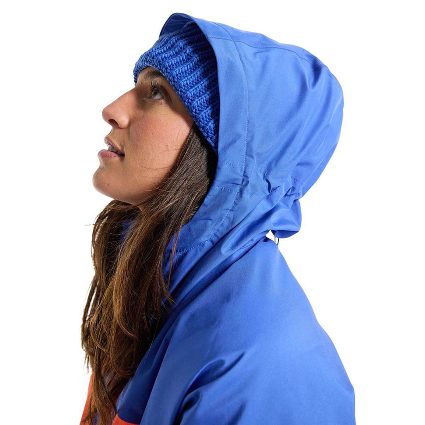 Burton Women's Pillowline GORE-TEX 2L Anorak Jacket -Amparo Blue / Tetra Orange