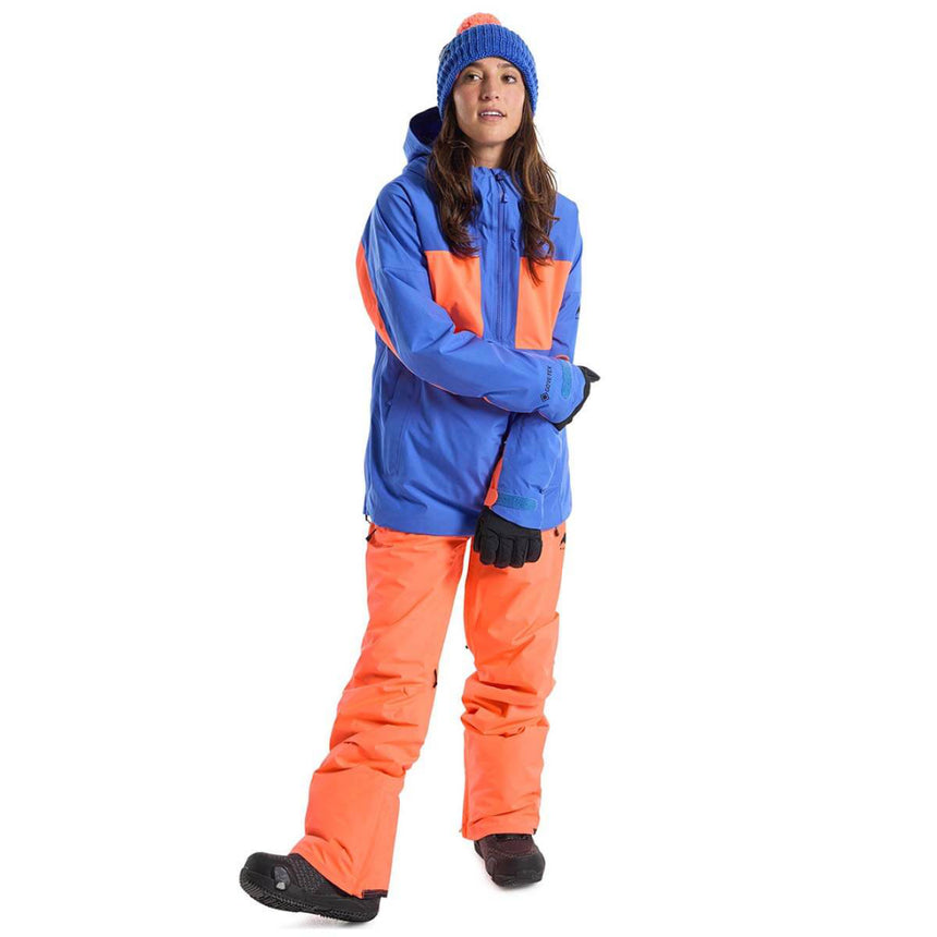 Burton Women's Pillowline GORE-TEX 2L Anorak Jacket -Amparo Blue / Tetra Orange