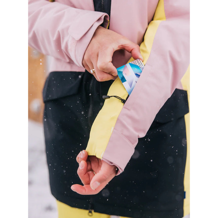 Burton Women's Prowess 2.0 2L Jacket - Powder Blush / Sulfur / True Black