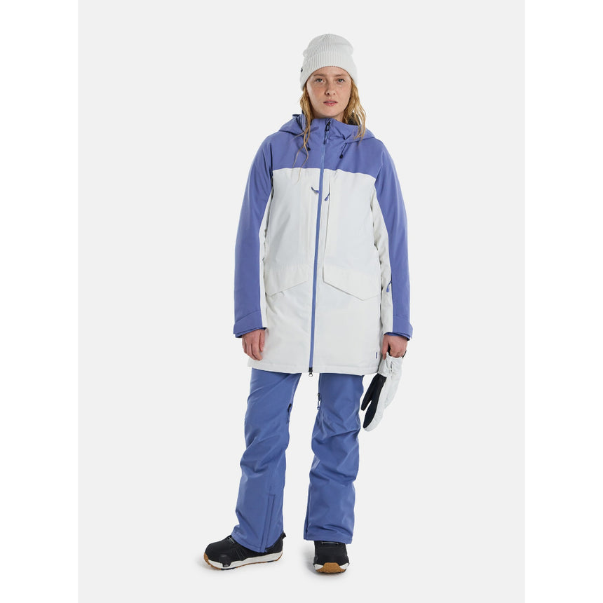 Burton Women's Prowess 2.0 2L Jacket - Slate Blue / Stout White