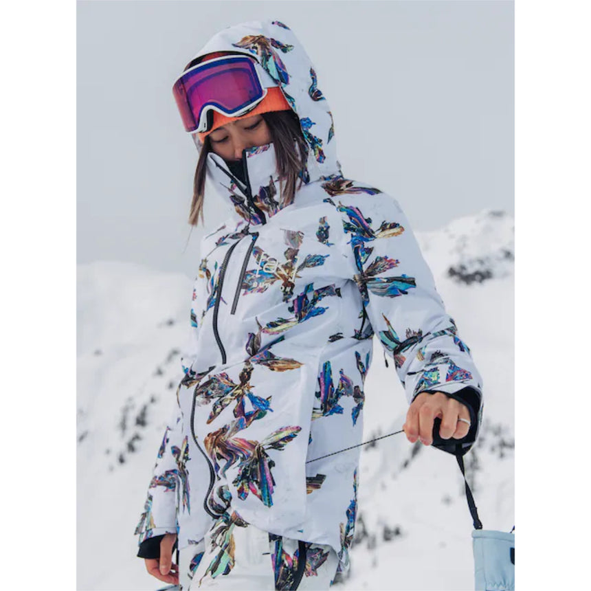 Burton Women's [ak] Embark GORE-TEX 2L Jacket - Stout White Crystals