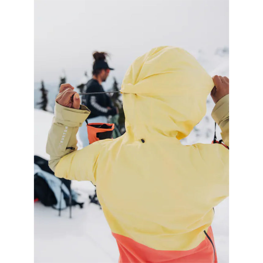 Burton Women's [ak] Kimmy GORE-TEX 2L Anorak Jacket - Buttermilk / Reef Pink / Mushroom