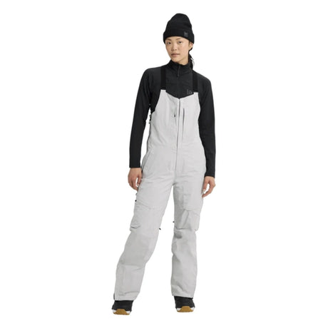 Burton Burton Women's [ak] Kimmy GORE-TEX 2L Bib Pants - Gray Cloud Gray Cloud XXS Womens Gore-Tex Snowpants