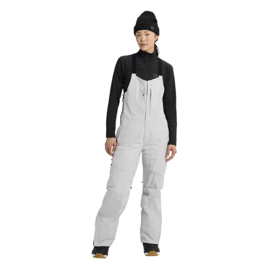 Burton Burton Women's [ak] Kimmy GORE-TEX 2L Bib Pants - Gray Cloud Gray Cloud XXS Womens Gore-Tex Snowpants